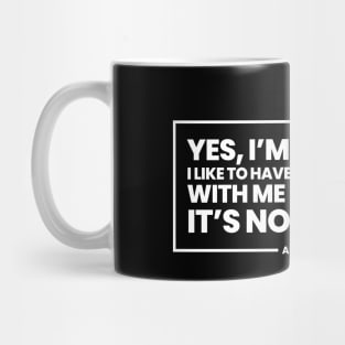 Anne Lister's Emotional Support Thermometer Quote - Black Mug